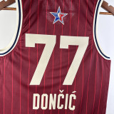 23/24 ALL-STAR DONCIC #77 Red Top Quality Hot Pressing NBA Jersey