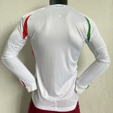 24/25 Italy Away Long Sleeve Player Version Soccer Jersey(长袖)