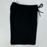 24/25 Black Flying Man Logo Black Cotton shorts(001、黑飞人标、全棉)