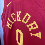 18/19 Indiana Pacers HALIBURTON #0 Red Retro Top Quality Hot Pressing NBA Jersey