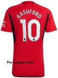 23/24 Man Utd Home  Player Version Soccer Jersey