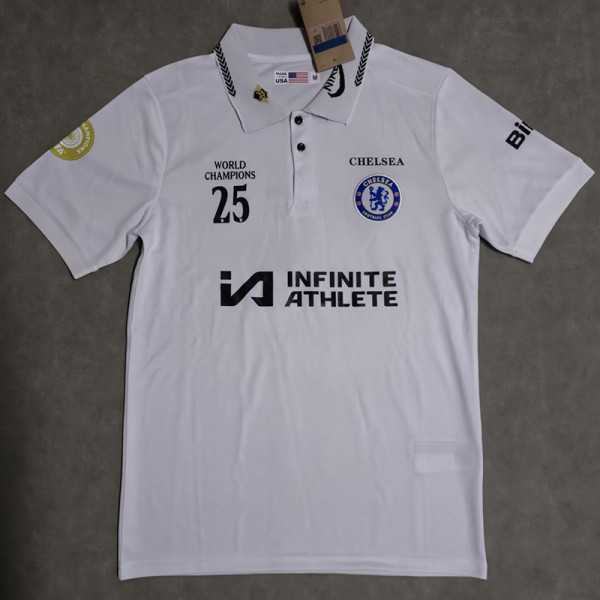 26/27 CHE White Polo Shirt
