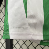 24/25 Real Betis Home Fans Soccer Jersey(胸前FREVER GREEN广告)