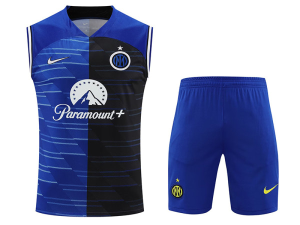 24/25 INT blue-black Tank top and shorts suit