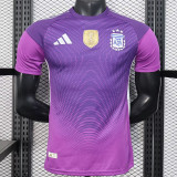 25/26  Argentina Goalkeeper Purple Player Version Soccer Jersey