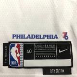 22/23 76ERS HARDEN #1 White City Edition Top Quality Hot Pressing NBA Jersey