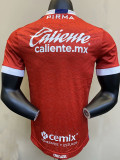 24/25 Cruz Azul Red Blue Goalkeeper Player Version Soccer Jersey