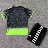 25/26 LIV Black Green Eagle's head  Kids Soccer Jersey