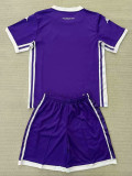 25/26  Fiorentina Home  Kids  Soccer Jersey