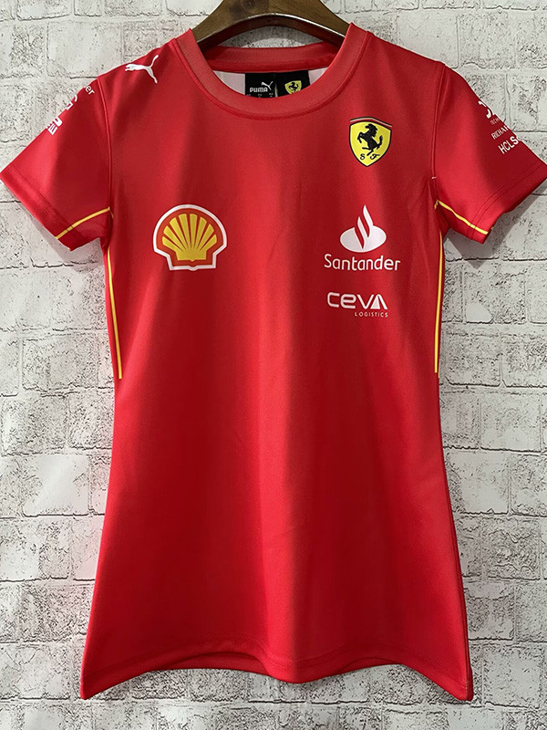 2024 F1 Red women  Racing Suit(圆领)