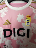 25/26 Real Oviedo Pink Fans Soccer Jersey
