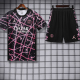 25/26 PSG Black network Training Short Suit
