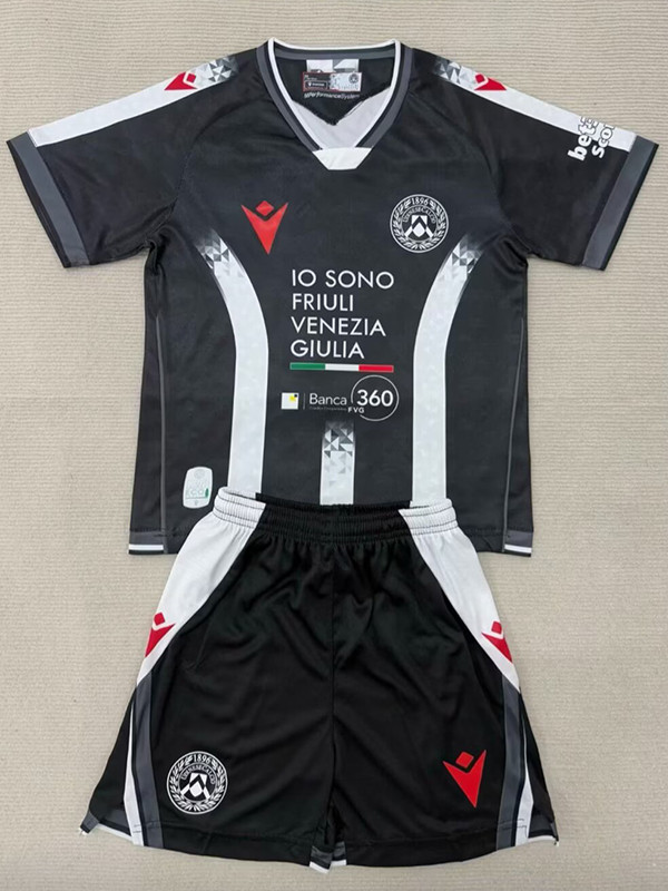 25/26 Udinese Home Kids Soccer Jersey