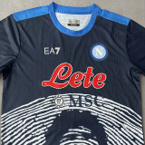 21/22 Noples Dark Blue Maillot de football blanc edition commemorative Fans Soccer Jersey