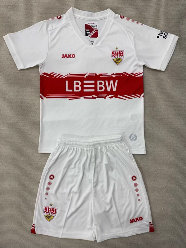 25/26 Stuttgart Home Kids Soccer Jersey