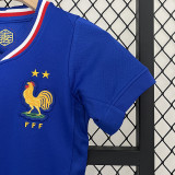 24/25 France Home Kids Soccer Jersey