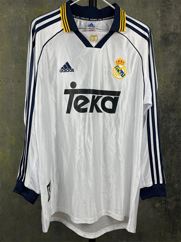 1998/2000 RMA Home Long Sleeve Retro Soccer Jersey (长袖)