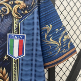 2024 Italy Blue Gold Puzzle Special Edition Fans Soccer Jersey