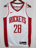 22/23 ROCKETS SWNGUN #28 White  Home Top Quality Hot Pressing NBA Jersey