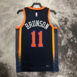 22/23 KNICKS BRUNSON #11 Black Top Quality Hot Pressing NBA Jersey (Trapeze Edition) 飞人版