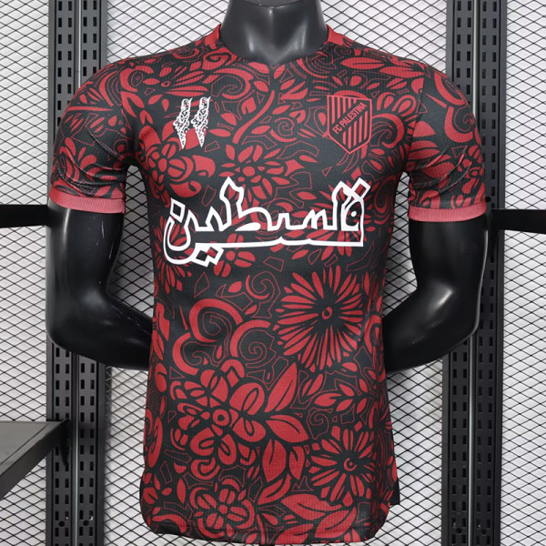 25/26 Palestine  Special Edition Red Player Version Soccer Jersey