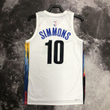 22/23 Nets SIMMONS #10 White City Edition Top Quality Hot Pressing NBA Jersey
