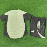 25/26 RMA  Light Green  Player Version Kids  Soccer Jersey