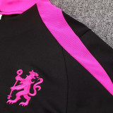 24/25 CHE Black Purple Half Pull Tracksuit  (半拉链)
