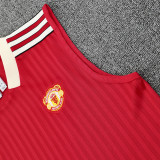 25/26 Man Utd Retro Red Tank top and shorts suit