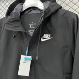 24/25 F700 NK Black Single Layer Windbreaker (连帽冲锋衣）