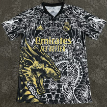 24/25 RMA Black Yellow Dragon Special Edition Fans Soccer Jersey