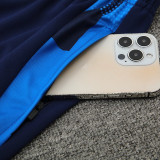 24/25  Italy  White  Half Pull Tracksuit (半拉链)、(蓝肩）
