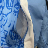 24/25  Man Utd Beige & Blue  Double Sided Windbreaker (双面风衣)