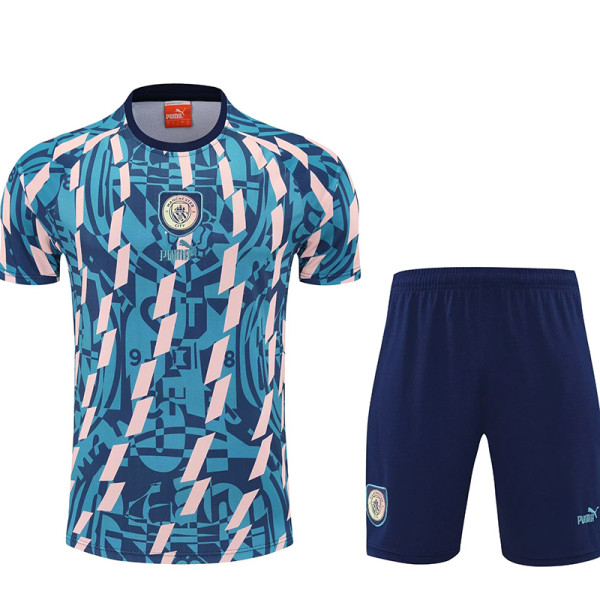 25/26 Man City Lake Blue Training Short Suit