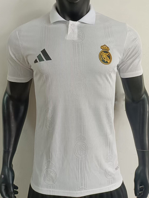 2025 RMA White Player Version  Polo Shirt