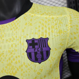 24/25 BAR Yellow Special Edition  Player Version Soccer Jersey(大胸花）