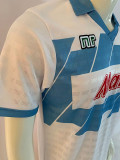 1990/1991 Napoli  Away White Retro Soccer Jersey