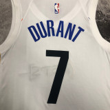 22/23 NETS DURANT #7 White City Edition Top Quality Hot Pressing NBA Jersey