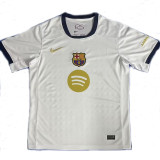 25/26 BAR White  Fans Soccer Jersey(黄胸花）