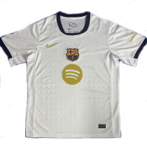 25/26 BAR White  Fans Soccer Jersey(黄胸花）