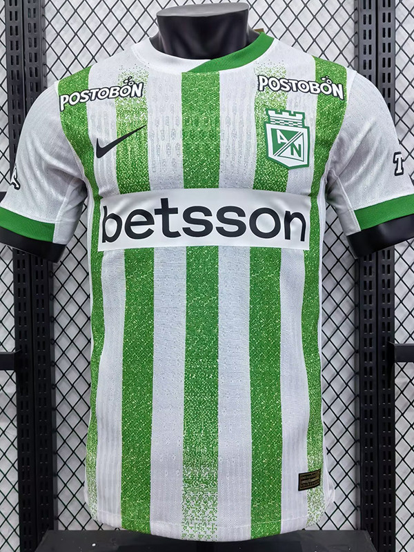 25/26 Atletico Nacional Home  Player Version Soccer Jersey（国民竞技、哥伦球队）
