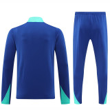 24/25  Brazil Blue Half Pull Tracksuit  (半拉链)