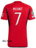 23/24 Man Utd Home  Player Version Soccer Jersey