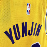 22/23 LAKERS LAKERS #88 Yellow Top Quality Hot Pressing NBA Jersey(圆领)
