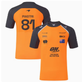 2025 McLaren Orange #81 Round Neck Racing Suit(圆领)