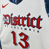 24/25 Wizards POOLE # 13 White City EditionTop Quality Hot Pressing NBA Jersey