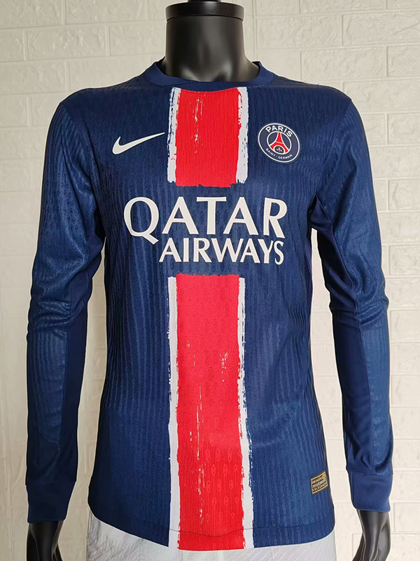 24/25 PSG Home Long Sleeve Player Version Soccer Jersey(长袖)