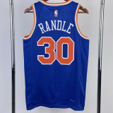 22/23 KNICKS RANDLE #30 Blue Top Quality Hot Pressing NBA Jersey