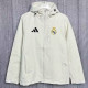 24/25 RMA White Hooded Windbreaker(Y013冲锋衣）