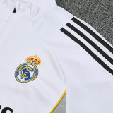 25/26  RMA White  Half Pull Tracksuit (半拉链)